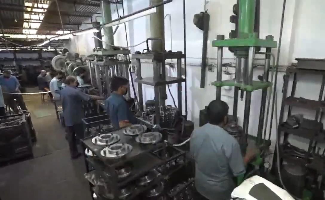 Production area on the shop floor