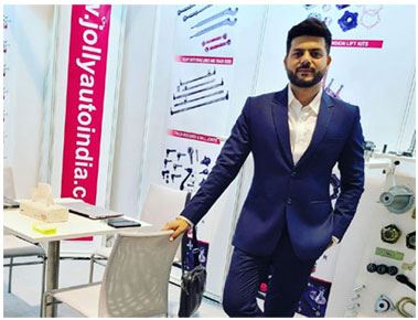 The Jolly Auto India team at a trade fair